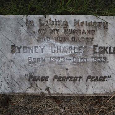 ECKLEY Sydney Charles 1873-1933