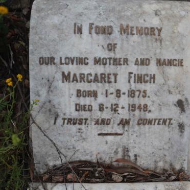 FINCH Margaret 1875-1948