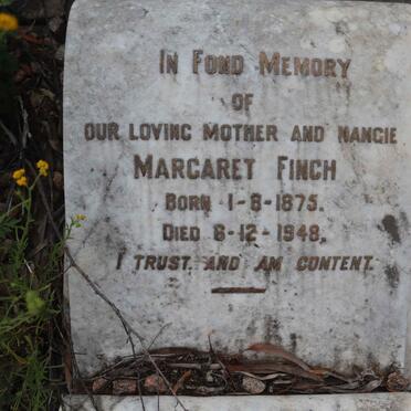 FINCH Margaret 1875-1948