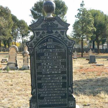 FOURIE Abiechiel Susanna nee MEYER 1876-1928