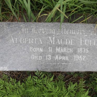 FULLER Alberta Maude 1875-1952