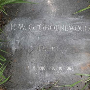 GROENEWOUD P.W.G. 1910-1967