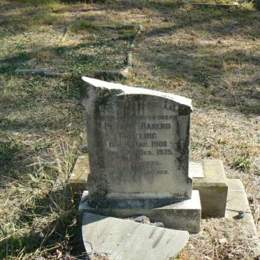 GREYLING Petrus Barend 1908-1935