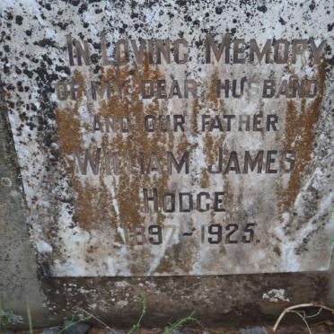 HODGE William James 1897-1925