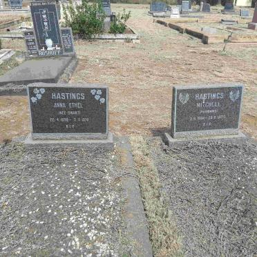 HASTINGS Mitchell 1894-1973 &amp; Anna Ethel SWART 1898-1970