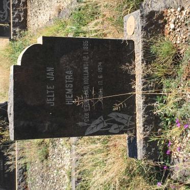 HIEMSTRA Jelte Jan 1895-1974