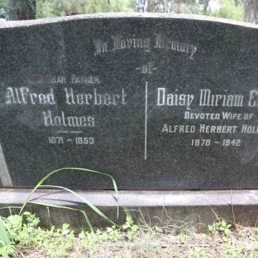 HOLMES Alfred Herbert 1871-1953 &amp; Daisy Miriam Ennis 1878-1942