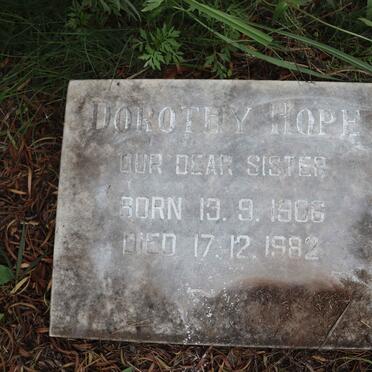 HOPE Dorothy 1906-1982