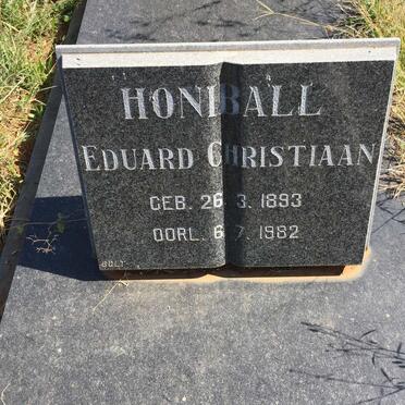 HONIBALL Eduard Christiaan 1893-1982