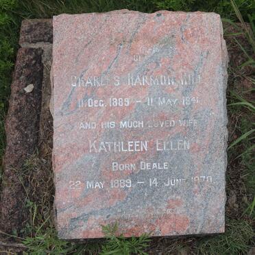 HILL Charles Harmon 1889-1941 &amp; Kathleen Ellen DEALE 1889-1970
