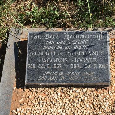 JOOSTE Albertus Stephanus Jacobus 1967-1967