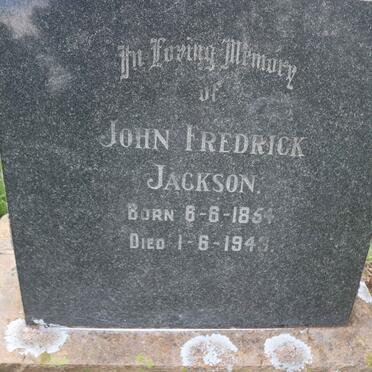 JACKSON John Fredrick 1854-1943