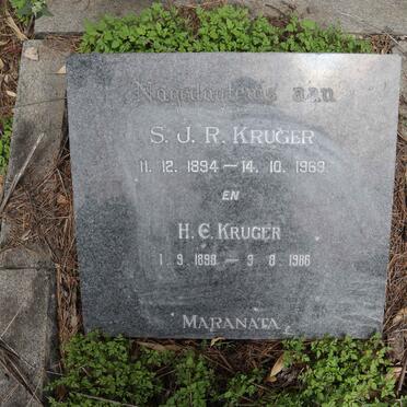 KRUGER S.J.R. 1894-1969 &amp; H.C. 1898-1986