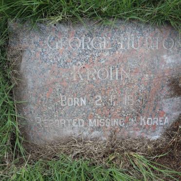 KROHN George Hutton 1921-