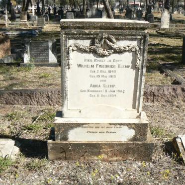 KLEMP Wilhelm Friedrich 1848-1918 &amp; Anna GUDMANZ 1852-1934
