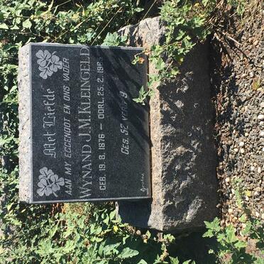 KLEINGELD Wynand J.M. 1876-1965