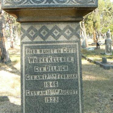 KELLNER Wöbke nee OELRICH 1846-1923