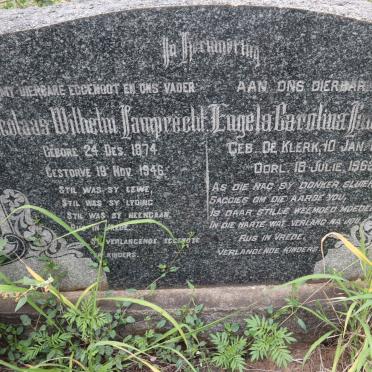 LAMPRECHT Nicolaas Wilhelm 1874-1946 &amp; Engela Carolina DE KLERK 1874-1962