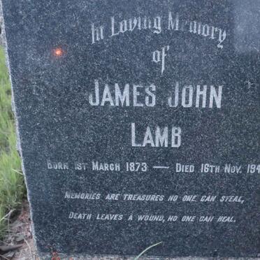 LAMB James John 1873-1940