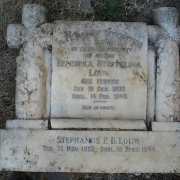 LOUW Stephanus P.B. 1897-1944 &amp; Hendrika Stoffelina VENTER 1900-1940