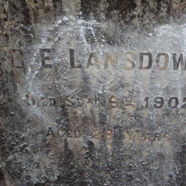 LANSDOWN C.E. -1902