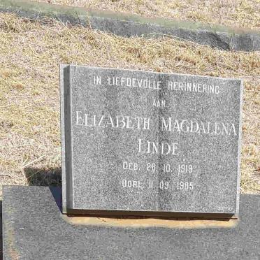LINDE Elizabeth Magdalena 1919-1985