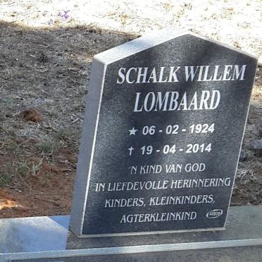 LOMBAARD Schalk Willem 1924-2014