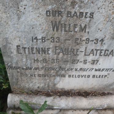 LATEGAN Willem, FAURE 1933-1934 :: FAURE-LATEGAN Etienne 1936-1937