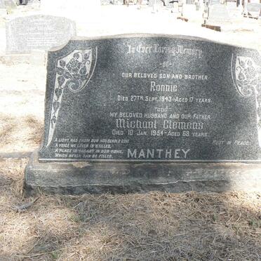 MANTHEY Michael Clemens -1954 :: MANTHEY Ronnie -1943