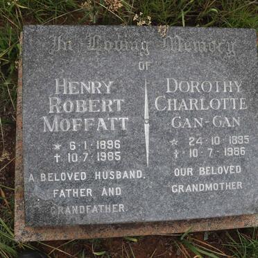 MOFFATT Henry Robert 1896-1985 &amp; Dorothy Charlotte Gan-Gan 1895-1986