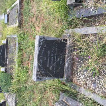 MARAIS Anna Maria nee V.D. BERG 1887-1973