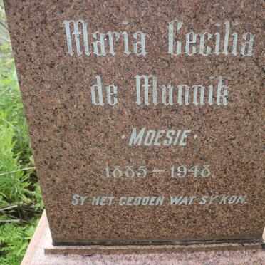 MUNNIK Maria Cecilia, de 1885-1948