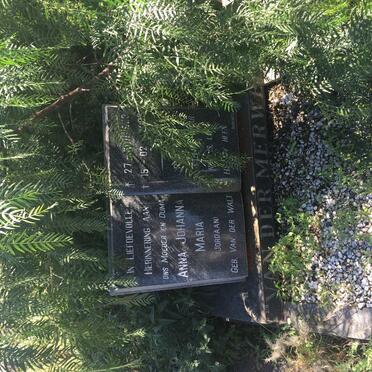 MERWE David Schalk, van der 1907-1964 &amp; Magrita Maria Johanna VAN HEERDEN 1911-1967