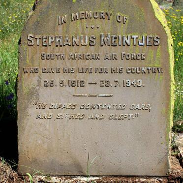 MEINTJES Stephanus 1912-1940