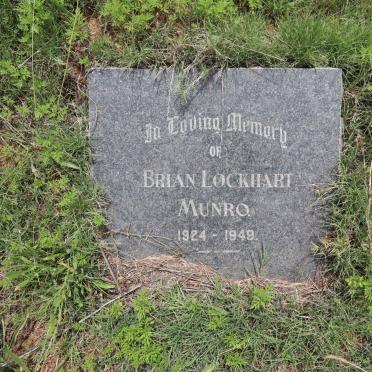 MUNRO Brian Lockhart 1924-1949