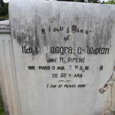 NEWTON Mary, MUSGRAVE-  nee HARPER -1938