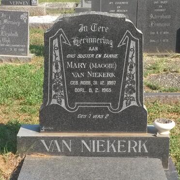 NIEKERK Mary, van nee ROBB 1897-1965