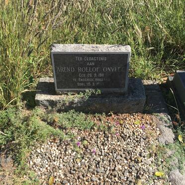 ONVLEE Arend Roelof 1911-1965