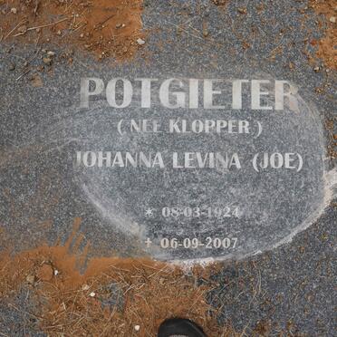 POTGIETER Johanna Levina nee KLOPPER 1924-2007