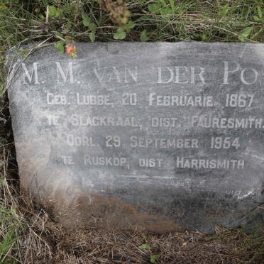 POST M.M., van der nee LUBBE 1867-1954