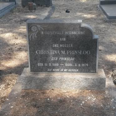 PRINSLOO Christina M. nee PRINSLOO 1889-1974