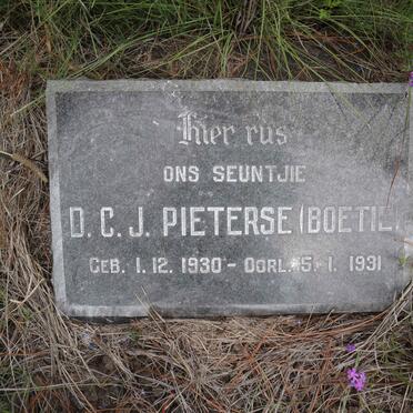 PIETERSE D.C.J. 1930-1931