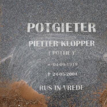 POTGIETER Pietter Klopper 1919-2004