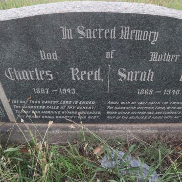 REED Charles 1867-1943 &amp; Sarah 1869-1940