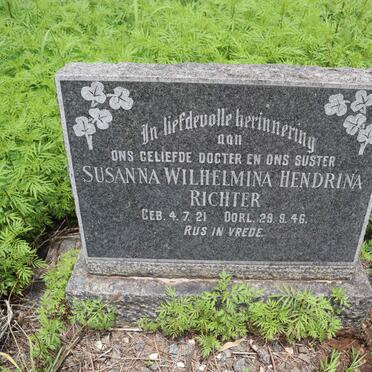 RICHTER Susanna Wilhelmina Hendrina 1921-1946