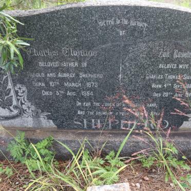 SHEPHERD Charles Thomas 1873-1954 &amp; Zoe Rosalie 1887-1947