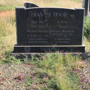 SCHOOR Marthinus Cornelius, van 1880-1967 &amp; Susanna Magdalena VILJOEN 1884-1977