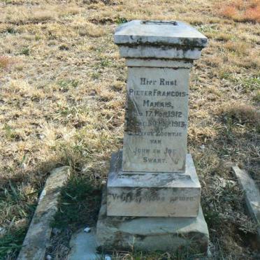 SWART Pieter Francois Marais 1912-1913