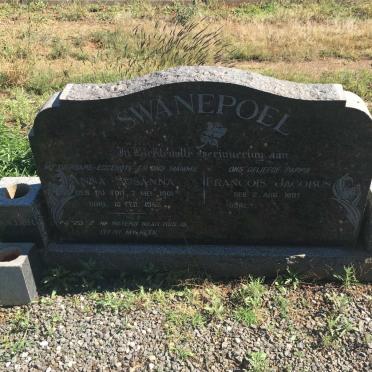 SWANEPOEL Francois Jacobus 1897-  &amp; Anna Susanna DU TOIT 1901-1965