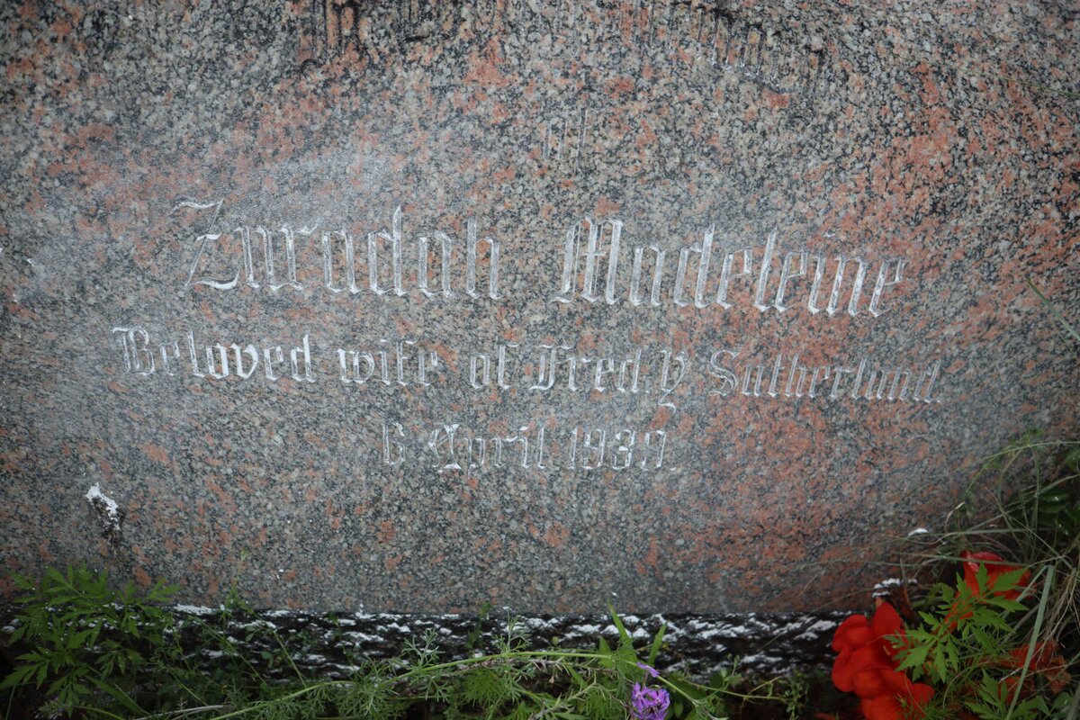 SUTHERLAND Fred &amp; Zuradah Madeleine -1939